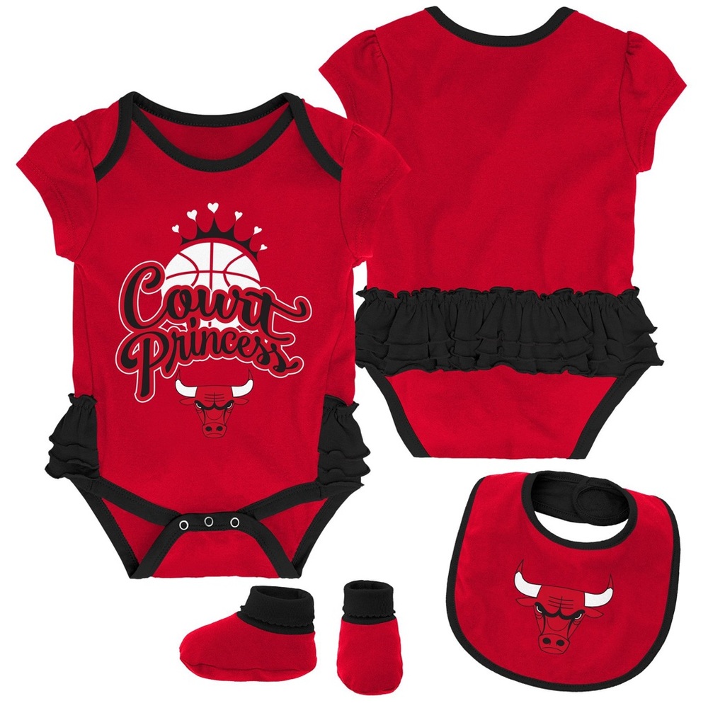 CHICAGO BULLS BASKETBALL COURT PRINCESS BABY GIRL